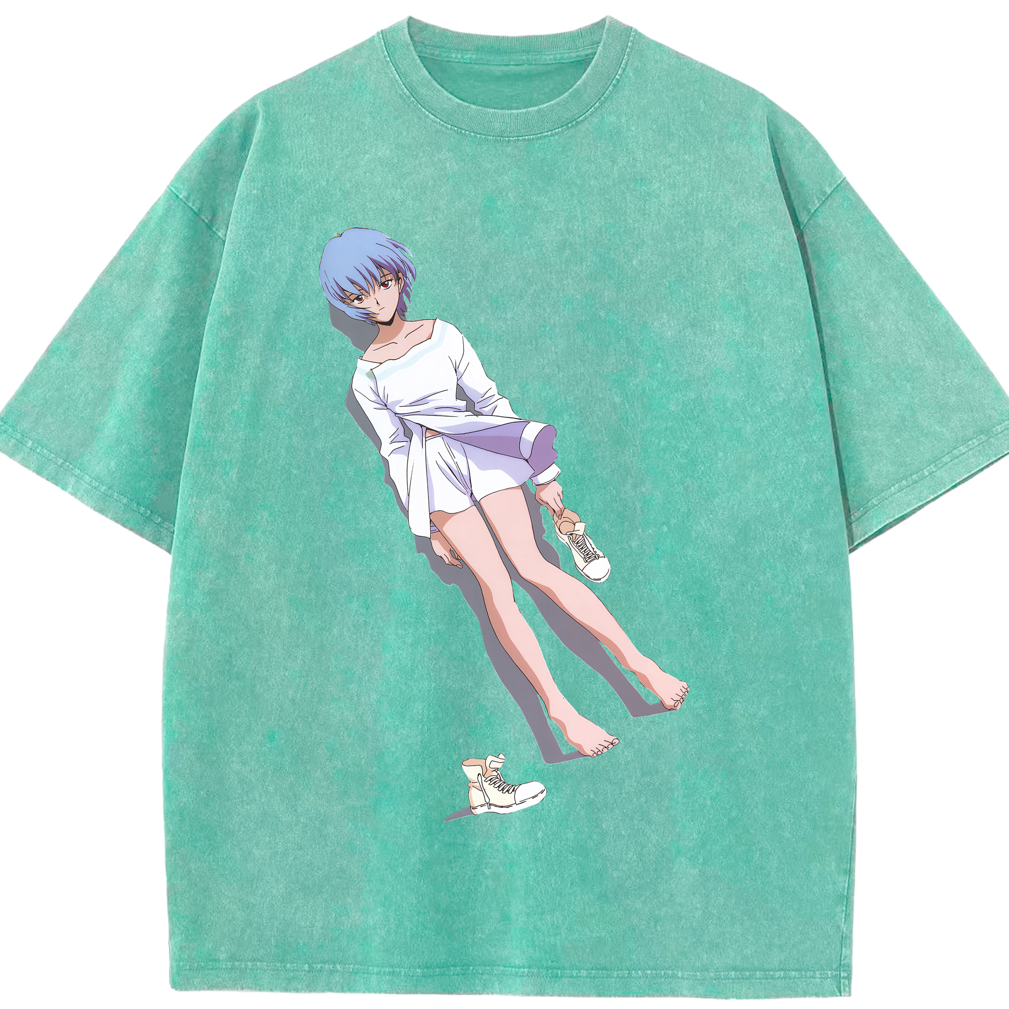 （画像用） EVA 新世紀エヴァンゲリオン 綿100% ヴィンテージ風 半袖Tシャツ（フロントプリント）